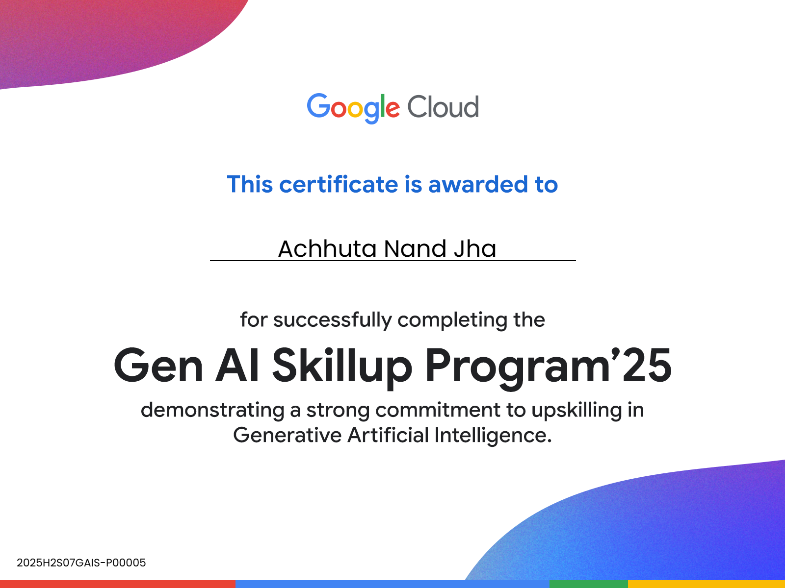 Gen AI Skillup